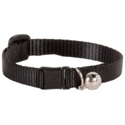 Angle View: Lupine Collars and Leads Adjustable Safety Cat Collar with Bell, Black