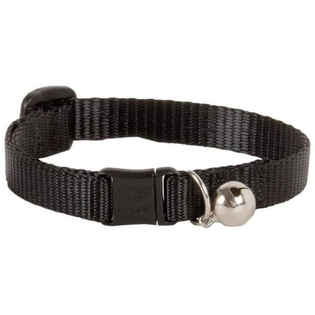 Lupine Collars and Leads Adjustable Safety Cat Collar with Bell, Black