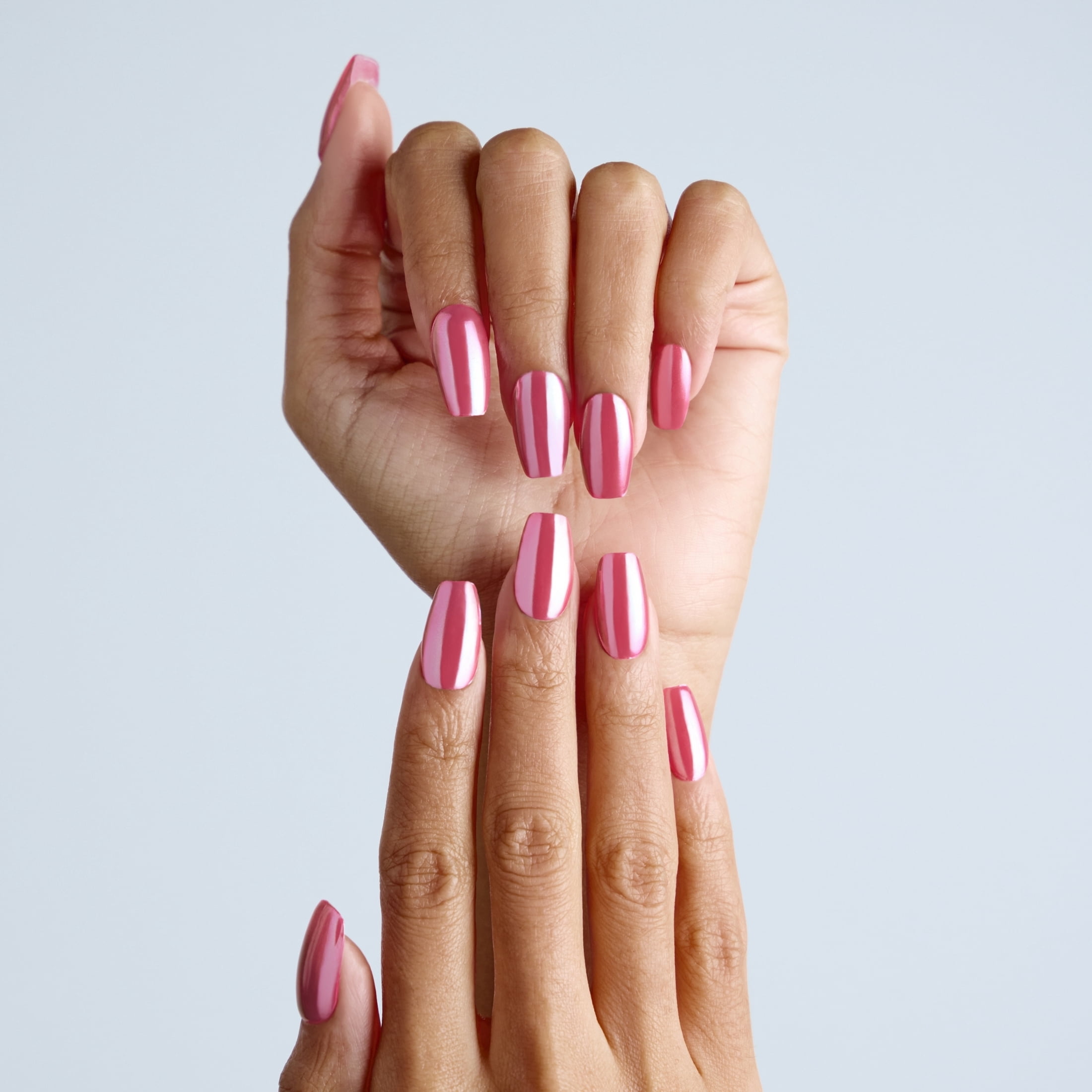 Ohora Semi-Cured Gel Nail Kit, Pink Chrome, 30 Count - Walmart.com
