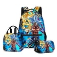 thumbnail image 3 of Mochila Goku Dragon Ball, bolsa para el almuerzo, estuche para lápices, juego de 3 piezas, anime, estudiante, escuela, 3 of 5