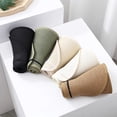 thumbnail image 4 of Women's Sun Visor Hats Wide Brim Straw Beach Hat Ponytail Hats for Women Foldable Floppy Brown One Size, 4 of 7