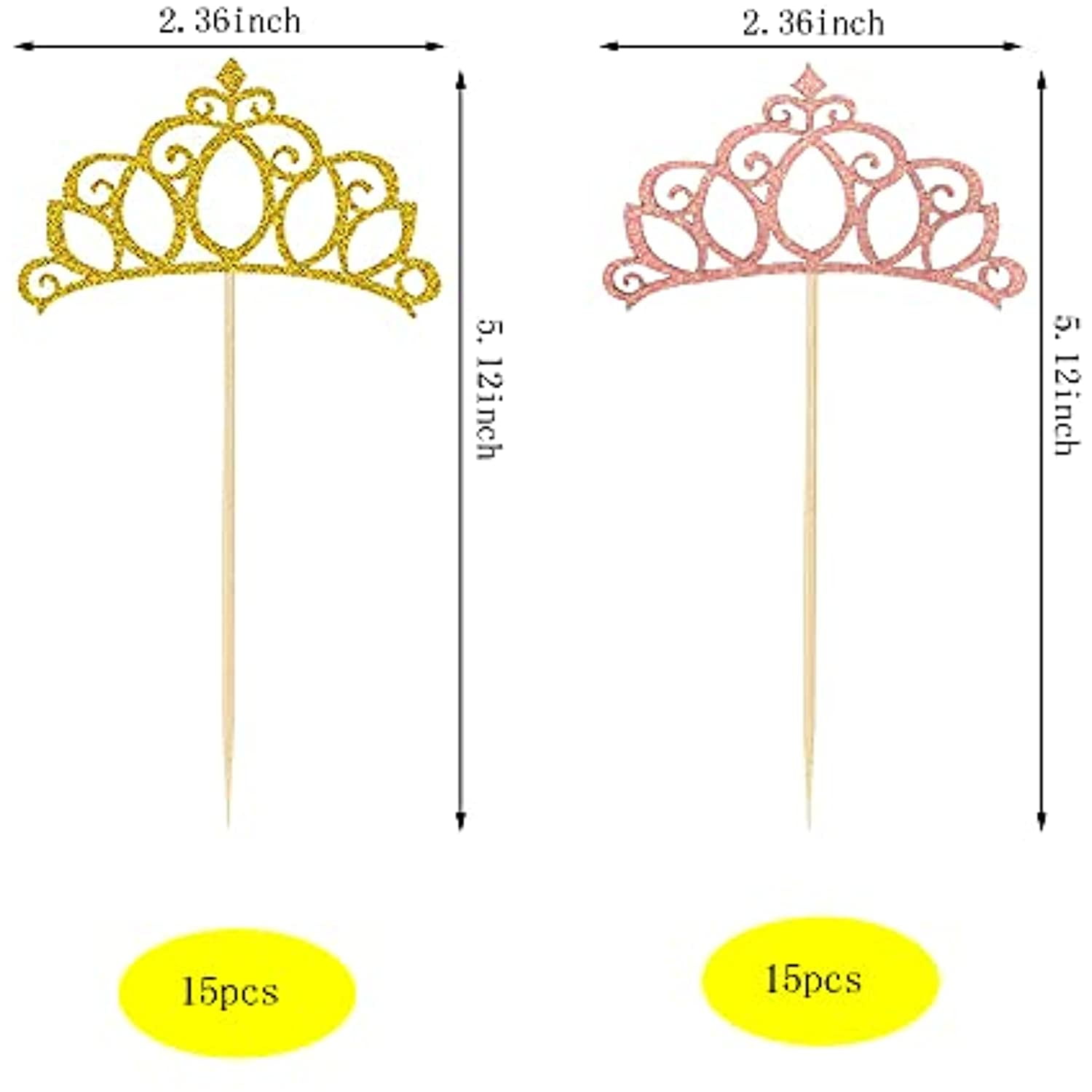 Crown Cupcake Toppers Templates