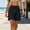 Black, variant on IUYRTFE Women Solid Color Elastic Waist Straight Leg Shorts with Pockets Casual Lounge Bottoms for Summer Daily Wear