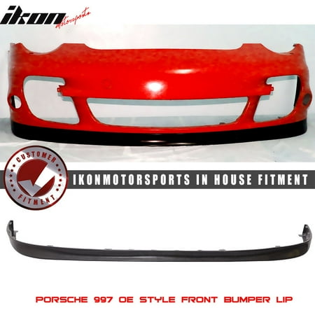 - Fits 06-12 Porsche 997 OE Style Filled / No Holes Front Bumper Lip Unpainted PU