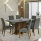 thumbnail image 2 of Juego de Comedor Madesa Britney Mesa con Tapa de Madera 6 Sillas Marrón/Gris/Silver, 2 of 9
