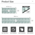 thumbnail image 3 of Faucet Mat for Kitchen Sink 30'' Sink Splash Guard Mat Super Absorbent Fast Drying Drain Pad Bluish White Block 2 Pack, 3 of 9