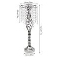 thumbnail image 5 of Miumaeov 10pcs Crystal Flower Vase Wedding Table Centerpieces Flower Stand 21.7inch Tall, 5 of 20