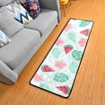 thumbnail image 5 of Kitchen Rugs and Mats Non-Skid Washable Runner Rugs Watermelon Palm Leaves Flowers Tropical Long 72x24 inch for Floor Cushioned Hallway Entryway Indoor 2x6, 5 of 7