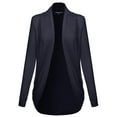 thumbnail image 1 of FashionOutfit Women's Classic Stylish Comfortable Open Front Draped Cardigan, 1 of 3