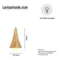 thumbnail image 2 of Ceiling Light Plug In Japanese Style Nordic Style Wooden Dining Room Living Room Wood Beige Flower Chandelier Plug In Ceiling Lights, 2 of 4