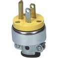 thumbnail image 1 of 15 amp 125V Armored Vinyl Plug, Yellow, 1 of 1