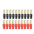 thumbnail image 2 of 10 Pair 4 AWG Gauge Fork Terminals Wire Connector Positive+Negative, new, 2 of 8