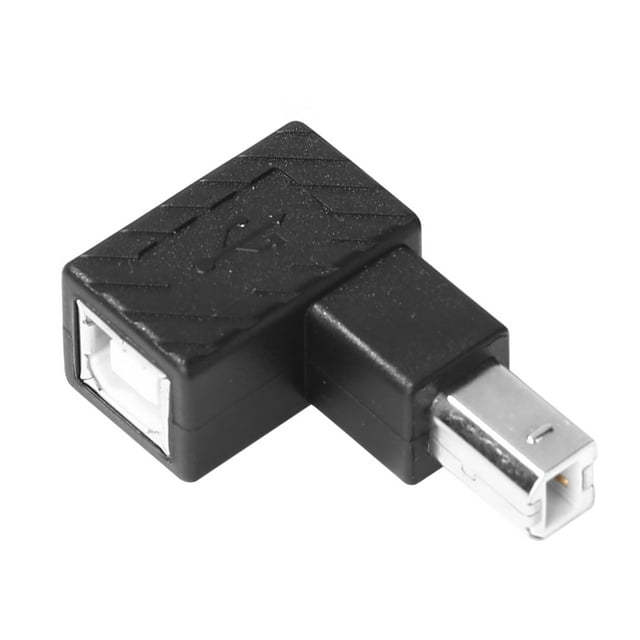 Adaptador USB B Adaptador de extensión USB 2.0 tipo B a Convertidor de 90 grados en ángulo recto Hugtrwg Para estrenar