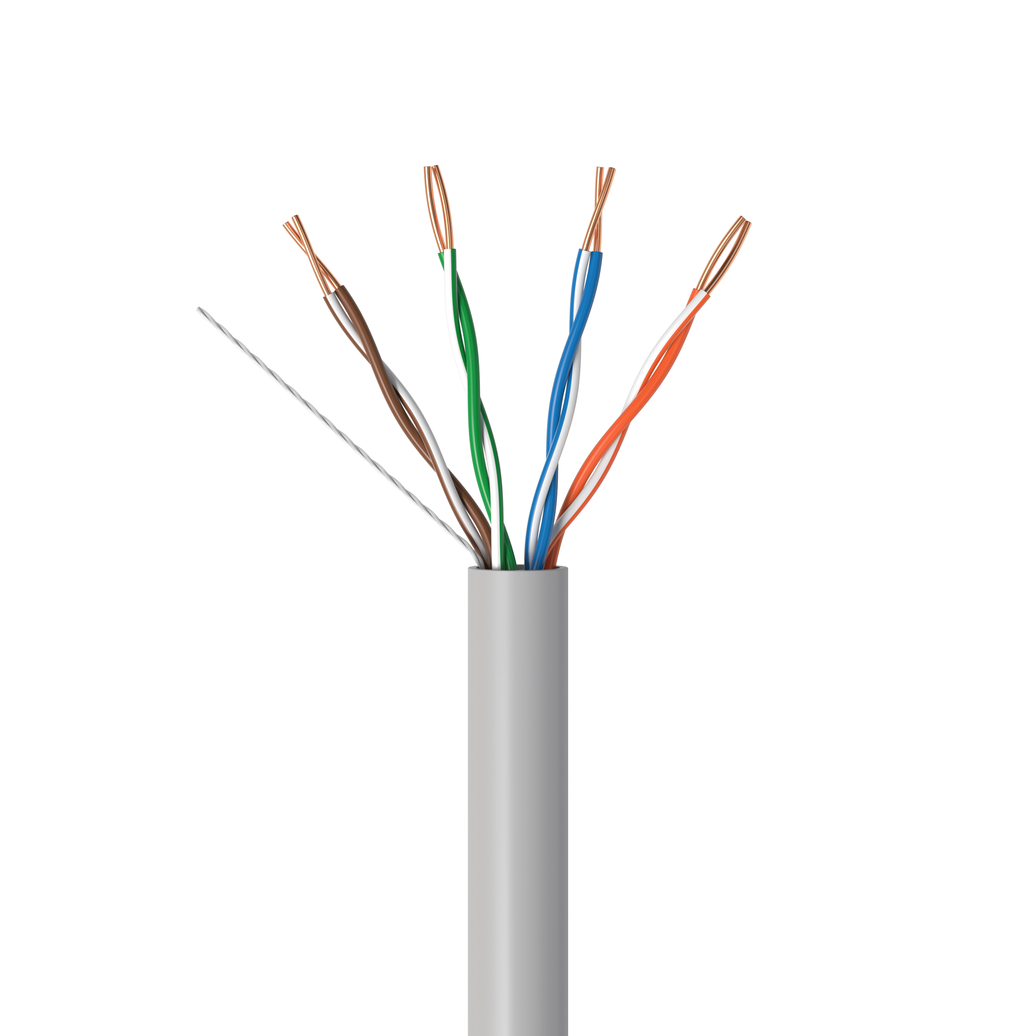 Cables Direct Online 500ft Cat5e Ethernet Cable – 24AWG Solid CCA, UTP, Unshielded, 350MHz, LAN Network Wire, Pull Box, RJ45 Compatible, Indoor Use, High-Speed Internet, Gray