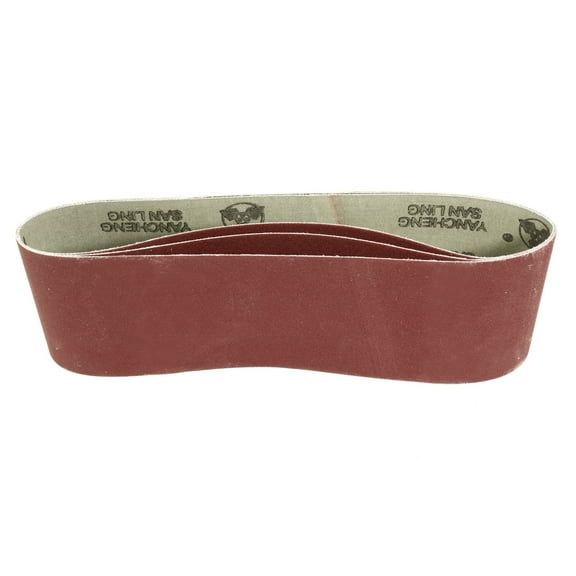 Uxcell 3" x 21" 320 Grit Lapped Joint Aluminum Oxide Sanding Belts 3 Pack