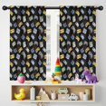 thumbnail image 5 of Blackout Kids Curtains,Retro Consoles Games Icons Black Pattern Childrens Insulated Curtains Set Of 2,Bedroom Essentials,Toddler Room Decor 42"x54", 5 of 5