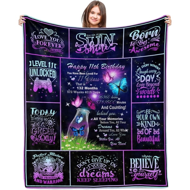 LHSHID Gifts for 17 Year Old Girl Blanket Gifts Blanket Flannel Soft and Comfortable Anti static Bed Sofa Blanket 60x80in
