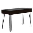 thumbnail image 1 of Tuhome Black Modern Engineered Wood Mumbai Computer Desk, 1 of 12