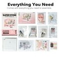 thumbnail image 3 of ROBOTIME Super Creator DIY Miniature House Kit,Tiny Home Craft Kits with LED,Mini Dollhouse Building Set,Gifts for Teens Adults(Double Joy Bubble Tea), 3 of 7