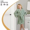 thumbnail image 5 of Cotton Terry Kids Unisex Bath Robe, Small/Medium, Taupe, 5 of 8