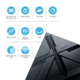 thumbnail image 4 of Art3d 19.7 in x 19.7 in ‎Black 3D Pvc Wall Panels, Decorative Wall Tile (32 sq. ft./Box), 4 of 6