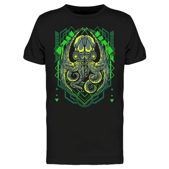 Cybernectic Octopus In Dark T-Shirt Men -Image by Shutterstock, Male Large