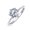 Silver, variant on Womens Round Solitaire 1.5CT CZ Cubic Zirconia 6-Prong Engagement Ring 1MM Band Gold Plated Sterling Silver