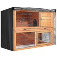thumbnail image 2 of Black Oxford Cloth Double Layer Dust Proof Cover Accessory for Rabbit Hutch and Poultry Cage, 2 of 4