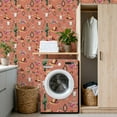 thumbnail image 4 of Peel and Stick Wallpaper Western Cowgirl Floral Boots Cowboy Hats Skull Cactus Coral Wall Mural 17.7in x 9.8ft Self Adhesive Removable Wall Paper Renter Friendly Wallpaper for Nursery Cabinets, 4 of 8