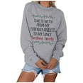 thumbnail image 2 of Vedolay Womens Long Sleeve Shirt Hoodies for Women 2023 Crew Neck Sweatshirt Pullover Long Sleeve Sweatshirts,Gray L, 2 of 4