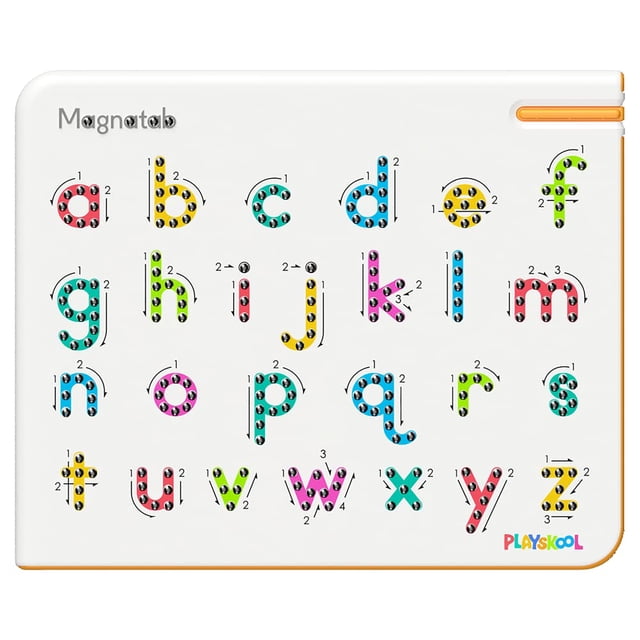 Pizarra magnética Toy Playskool Magnatab de la A a la Z en minúscula