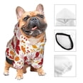 thumbnail image 3 of Fotbe fall laef Maple Sudadera con Estampado para Perros Pequeños – Suéter con Capucha para Mascotas, Tela Suave de Forro Polar con Bolsillo-Small, 3 of 7