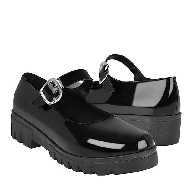 ZAPATOS CASUALES DAMA SIENA 333 CHAROL NEGRO