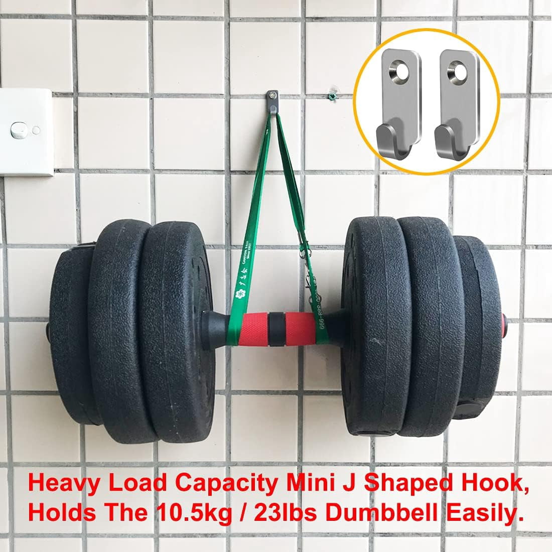 Heavy Duty Hanger 304 Stainless Steel Wall Mounted Mini J Hook for Mirror Picture Frames Hanging Wire/D Rings/Keyhole Hangers