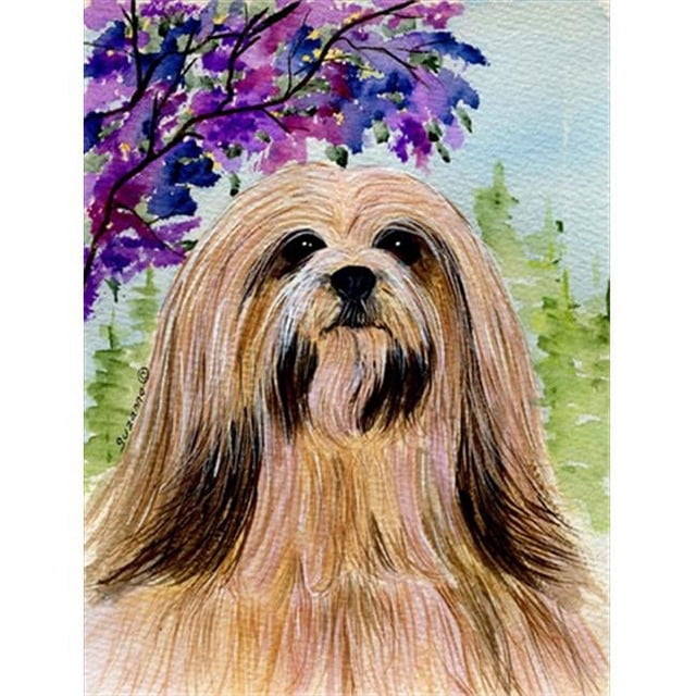 Carolines Treasures SS8436GF Lhasa Apso Drapeau - Taille Jardin - 11 x 15 Po.