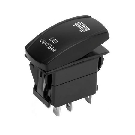 Bully PL-SW70W LED Light Bar White Etched Rocker Switch