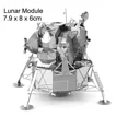 thumbnail image 4 of 3D Metal Puzzles DIY Manual Military F35 J20 SU-34 Fighter Aircraft Shuttle Helicopter Mars Probe Assemble Model Jigsaw Puzzles Mars Probe, 4 of 5