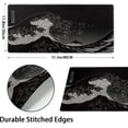 thumbnail image 6 of Japanese Sea Wave Large Gaming Mouse Pad The Great Wave Kanagawa 31.5x11.8in Extended Keyboard Mat Non-Slip Rubber Base Stitched Edges Home Office Essential, 6 of 6