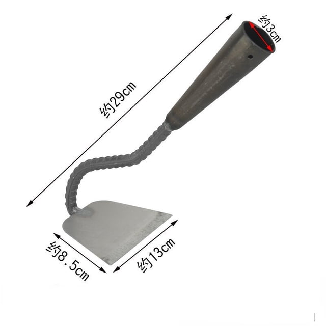 Steel Hardened Hollow Hoe Handheld Weeding Rake Planting Vegetable Farm Garden Tools Agriculture Tool Weeding Accessories 13cm