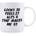 thumbnail image 4 of 63rd Birthday Gifts for Men - 1956 Birthday Gifts for Men, 63 Years Old Birthday Gifts Coffee Mug for Dad, Husband, Friend, Brother, Him, Colleague, Coworker - 11oz, 4 of 6