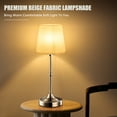 thumbnail image 5 of Coliware Silver Cordless Table Lamp, Rechargeable Battery Operated Lamps, Stepless Dimming Touch Control Wireless Lamp, Vintage Decor Night Light, 5 of 12