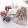 thumbnail image 3 of Walbest Coral Fleece Wipe Hand Towel, Soft Touch Super Absorbent Quick Dry Bowknot Coral Velvet Cleaning Towel Bathroom Kitchen Accessory, 1pc, 3 of 7