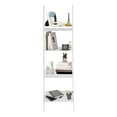 thumbnail image 5 of Miumaeov 4 Tiers Ladder Bookshelf Floor Standing Trapezoid Display Rack Storage Shelf Clear, 5 of 23