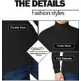 thumbnail image 3 of 4-Pack Men's Long Sleeve Turtle Neck T-Shirt (Sizes, S to 2XL), 3 of 5