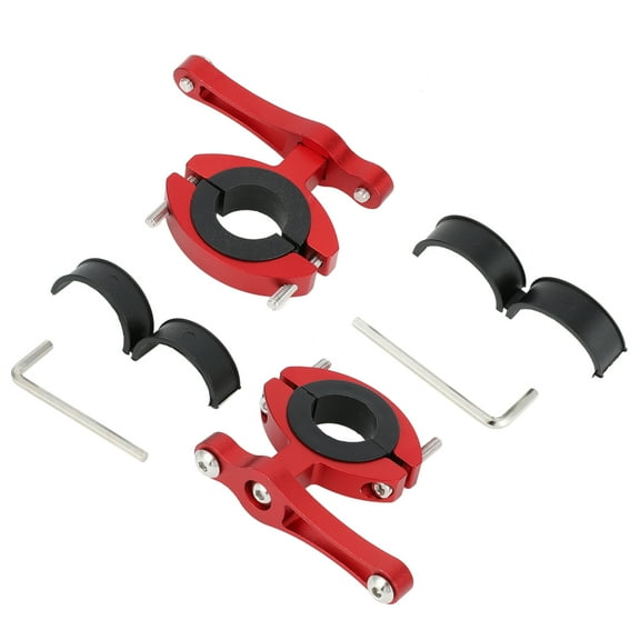 Unique Bargains 2 Set Bicycle Bottle Cage Bike Water Bottle Carrier Mount Rack Universal Aluminum Alloy Red