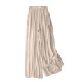 thumbnail image 2 of SNKSDGM Women's Plus Womens Summer Pants for Work Linen Pants Women Summer Women's Loose Solid Color Casual Wide Leg Pants, 2 of 8