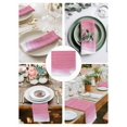 thumbnail image 3 of Ombre Waves Cloth Napkins Set of 6 Reusable Dinner Napkins, Abstract Art Gradient Pink Modern Cocktail Napkin Washable Table Napkins for Wedding/Holiday Party/Baby Shower 20"x20", 3 of 7