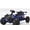 Blue, variant on Kids Scooter, 3 Wheel Kick Scooter for Kids with Music, PU Flash Wheels, 5-Position Height-Adjustable, One Touch Foot Brake, Buildable Blocks