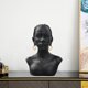 thumbnail image 2 of Exquisita escultura de busto de mujer africana, resina, cabeza de dama, Cabello Negro Sunnimix Escultura de resina, 2 of 7