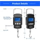 thumbnail image 2 of Básculas electrónicas para equipaje, báscula de pesca electrónica portátil digital LCD Pesa maleta Báscula de viaje digital (máx.: 50 kg) con gancho + cinta métrica (100 cm / 39 pulgadas) Adepaton Nivelación y Medición, 2 of 7
